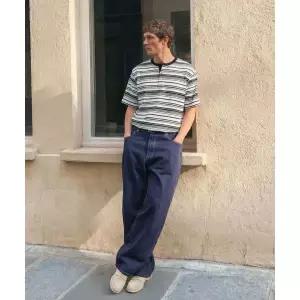 JILLSTUART NEWYORK MEN 프렌치 롤업 데님 팬츠 - 블루 (JNPA6B702B3) 2452876