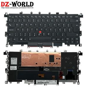 Lenovo Thinkpad X1 Yoga 1세대 노트북용 백라이트 키보드 BE CFR CH SWS CZ DE GR EE HU NDC NO SE FI SI