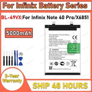 100% 새 상품 BL-49VX 리튬이온 폴리머 배터리 (인피닉스 노트 40 프로 X6851 휴대폰용)