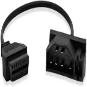 Ford 차량용 PARANNIC OBD1에서 어댑터 케이블 16핀에서 OBDII 진단 커넥터(OBD II 스캐너와 호환) Ford용