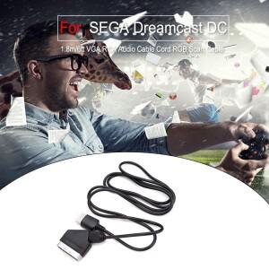 VGA RCA 오디오 케이블 코드 1.8m/6ft TV AV 리드 RGB Scart 드림캐스트 DC용 이미지 선명도 개선