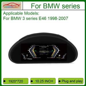 2026년형 BMW 3 시리즈 E46 (1998-2007)용 10.25인치 가상 계기판 디지털 LCD 대시보드 클러스터