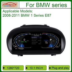 2026년형 BMW 1 시리즈 E87 (2006-2011)용 10.1인치 LCD 디지털 계기판 클러스터 (가상 콕핏)