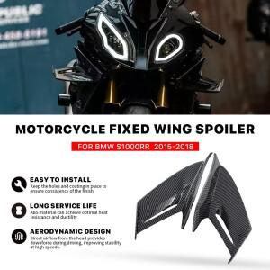 BMW S1000RR S1000 RR 카본 파이버 오토바이 액세서리 페어링 사이드 스포일러 MotoGP 동일형 고정 날개 윈