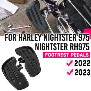오토바이 플로어 보드 라이더 발판 발 페그 드라이버 Harley Nightster 975 RH 975 2022 2023 용 미끄럼 방