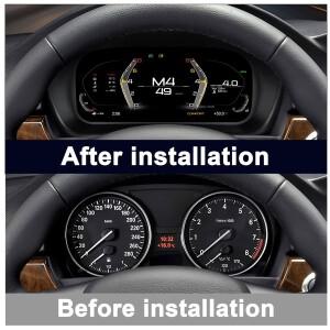 BMW 3 시리즈 E90 E91 E92 E93 2005-2012용 10인치 디지털 계기판 속도계 주행 거리계 대시보드 플러그 앤