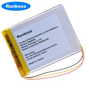 386888 3.7V 4000MAH 폴리머 리튬 이온 배터리, 북 벅 제임스 쿡 전자책 오닉스 다윈 3 4 5/6 크레마 사운
