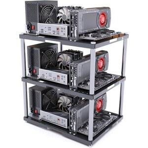 ATX / MATX ITX 메인보드용 스택형 오픈 에어 컴퓨터 케이스 랙 U2013 모듈러 PC 프레임 섀시 스튜디오 마이닝 리그 DIY 조립에 적합