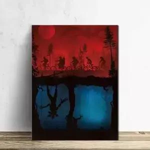 벽 예술 캔버스 그림 1개 거꾸로 된 괴물 유화 작품 가정 장식 액자 없음