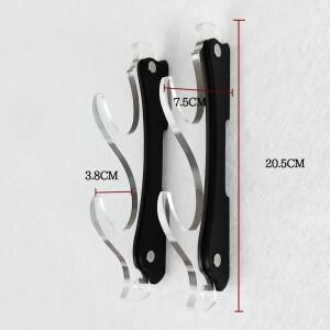 1/2 계층 아크릴 벽 마운트 칼 홀더 스탠드 Katana Tanto Wakizashi 용 조정 가능한 사무라이 검 디스플레