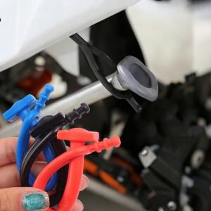 KTM EXC XC-F TPI Six Days 125 1998-2025용 킥스탠드 사이드 모토크로스 고무 스트랩