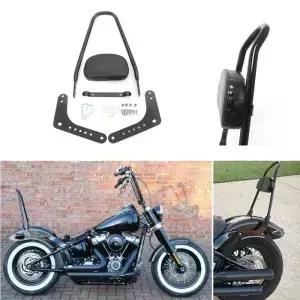 오토바이 분리형 후면 등받이 패드 Harley Softail Low Rider Deluxe Heritage Slim Standard Street Bob