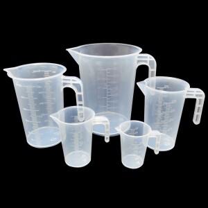 5Pcs Set 1000ml Milk Tea Cup PC Measuring Laboratory Kitchen