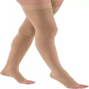 JOBST 릴 20-30 mmHg 허벅지 하이 컴프레션 스타킹 실리콘 밴드 오픈 토