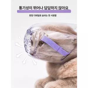고양이 입마개 A. 미용 머리 페이스커버 물림