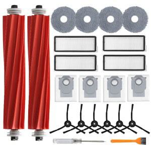 ROBOROCK QREVO S / PLUS PRO MAXV용 액세서리 키트 NOT FOR Q REVO 로봇 청소기 메인 브러시 롤러 2개 HEPA 필터 4개 대걸레 패드 먼지 주머니 사이드 6개 교체용 부품 22개 세트