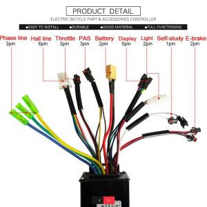 JN 36/48V 전기 자전거용 사인파 26A 500/750W SM 3모드 브러시리스 컨트롤러 삼륜 스쿠터 부품)