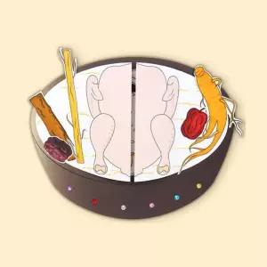 옛선조 여름 삼복더위쫓기 재밌는 종이 삼계탕 만들기 5p 학습재료 아동놀거리