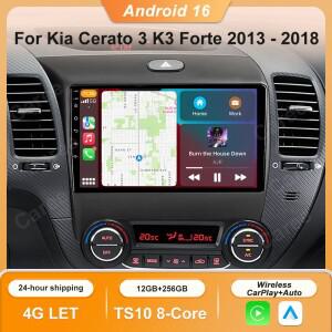 안드로이드 14 Kia Cerato 3 K3 Forte 2013 2014 2015 2016 2017 2018 자동차 자동 라디오 멀티미디어 플레