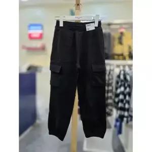 가을겨울공용 테리 카고 조거 팬츠PKG4PT3711 BK