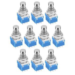DaierTek 10PCS 기타 이펙트 페달 3PDT 풋스위치 9 핀 래칭 스톰프 푸시 버튼 풋 트루 바이패스 솔더 러그