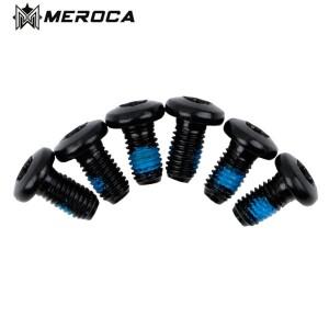 강철 6 Pcs MEROCA MTB T25 디스크 브레이크 로터 볼트 M5x11.5mm Iamok 산악 자전거 초경량 Torx 고정 나