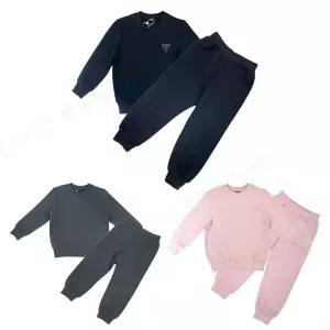 게스키즈 GUESSKIDS 아동공용 쮸리 기모 맨투맨 셋업 G28KDT931 기모상하세트 2가