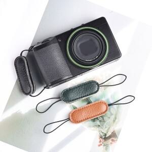 정품 가죽 카메라 핑거 스트랩, 리코 GR gr3x gr4 미러리스 분실 방지 링 핸드
