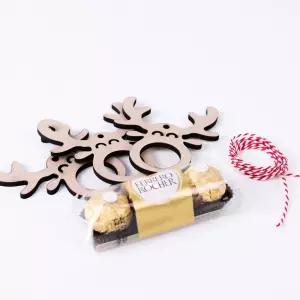 페레로 초콜릿코 루돌프 트리 장식(3개입)