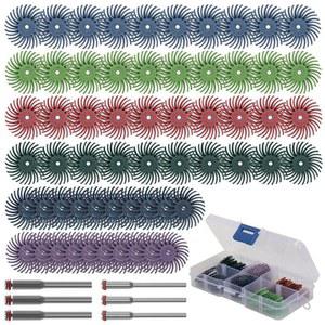 주얼리 목재 연마용 플라스틱 디테일 연마 브러시, 방사형 강모 디스크 키트, 66 PCs, 1 인치