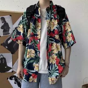 바캉스 꽃무늬 휴양지 하와이안 셔츠 5color LM-0336 하와이안셔츠 바캉스셔
