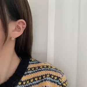 [옷자락]선물용 하트링 큐빅 3종 피어싱 세트