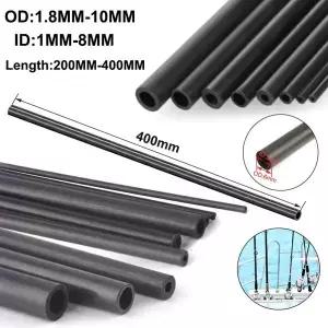 1/5pcs 탄소 섬유 중공 튜브 원형 외경 1.8/2/3/4/5/6/7/8/10mm 길이 200/400mm DIY 연 모델 비행기 쿼드콥