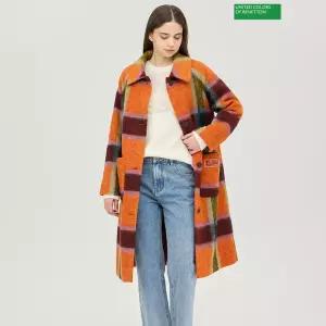 베네통 아카이브 체크 코트 BACTA8561