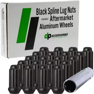 DPAccessories 블랙 M4x.50 러그 너트 애프터마켓 휠용 - 듀플렉스 XL 스인 튜너 5mm (2 ) 높이 20개 세트