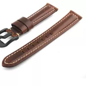 YLZ1DBR-22mm 빈티지 가죽 손목시계 스트랩 끈 밴드 시계줄 서브마리너 포르투기저 E-327BB