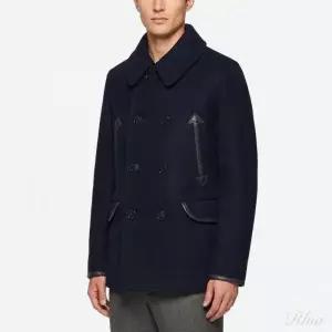 폴로랄프로렌 26FW RRL 레더 트림 울 블렌드 피코트 782P14111001