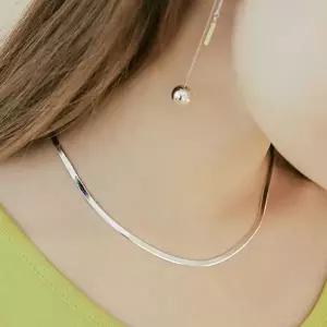 (실버) 3mm 스네이크 체인 목걸이