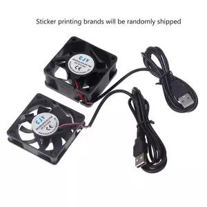 PC부품 1PC PC 컴퓨터 케이스 쿨러 60mm USB 팬 5V 라즈베리 라디에이터 환기 오일 베어링용 브러시리스 냉