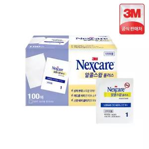 3M 넥스케어 알콜스왑 100매 순면패드 개별포장