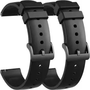 LiANCGJUE 2팩 방수 밴드 Amazfit Bip 3 Pro Watch Active/Gts 4 Mini/Gtr 스마트워치용 소프트 실리콘