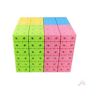 벽돌블럭 회전자석 48p 소프트 초니몰 교구 안전한 생필품반점 놀이 대형 파스텔 새나로 장난감 블록 유치