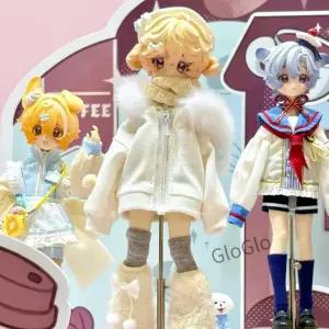 미라이 인형 박스형 퍼리 시리즈 1/8 BJD 블라인드 액션 피규어 캐릭터 모델 데스크 장 수집용 선물