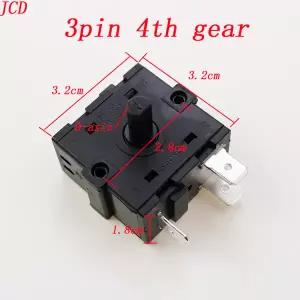 1PCS 전기 룸 히터 위치 3 핀 4 단 로터리 스위치 선택기 AC 250V 16A 라디에이터 쿨러 히터
