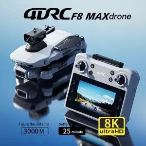 8k 전문 HD 카메라가 장착된 F8 PRO MAX GPS 드론 4DRC용 스크린 원격 제어 드론이 장착된 브러시리스 접이