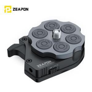 ZEAPON AI-H2 리볼버 퀵 릴리스 플레이트 베이스 클램프 삼각대 나사 마운트 DSLR 카메라 슬라이더 레일 캠