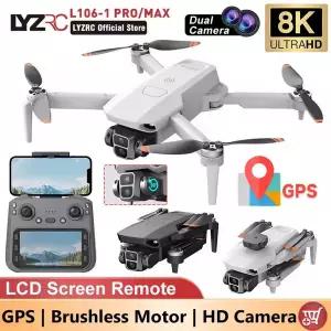 L106-1 PRO GPS 드론 업그레이드 화면 RC 전문가용 브러시리스 모터 드론 8K HD 듀얼 카메라 2.4GHz 스마트