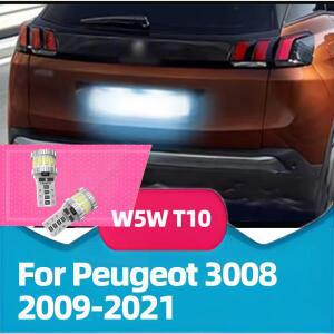 푸조 호환 3008 액세서리 2009 LED 번호판등 2개
