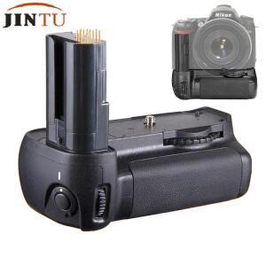 JINTU 배터리 그립 교체 MB-D80, 니콘 호환 D90 D80 DSLR 카메라용 홀더, AA EN-EL3e 6 개
