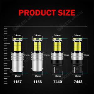 2pcss T15 P21W 1156 T20 7440 W16W BA15S WY21W R5W R10W 자동차 Led 신호 램프 전구